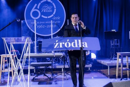 Koncert Noworoczny Miasta Wisła - Burmistrz Wisły Tomasz Bujok prezentuje słowo "źródła"